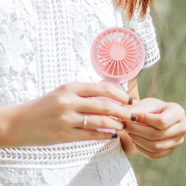 Candy color handheld fan